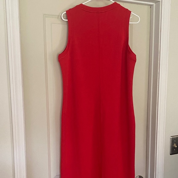 SPANX Vibrant Red Sleeveless Shift Dress Air Essential Size Large NWT! - Picture 6 of 9